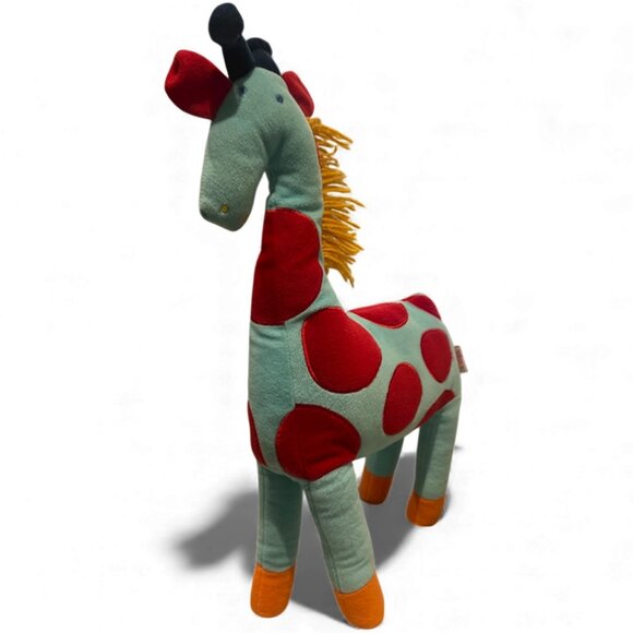 HICCUPS Linen House for Kids Plush Giraffe Polka Dots Colourful 22" High - Picture 3 of 6